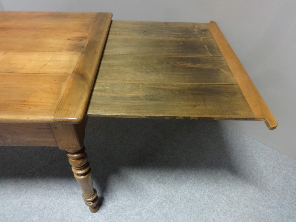 Large Extending French cherry Farmhouse Dining Table View VIII