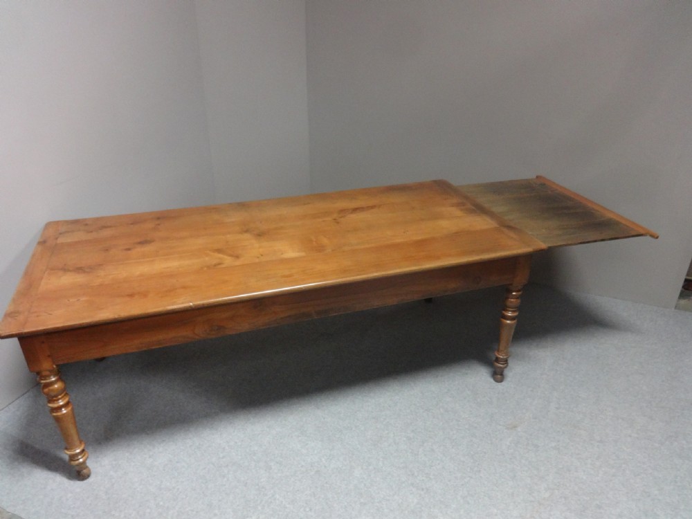 Large Extending French cherry Farmhouse Dining Table View X