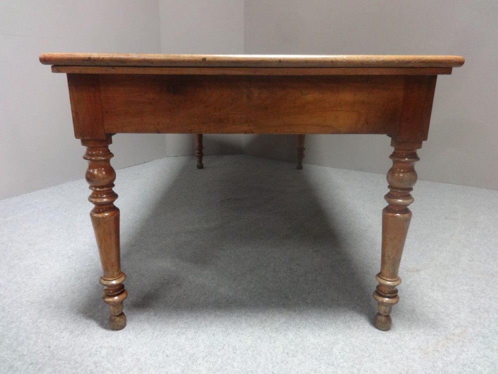 Large Extending French cherry Farmhouse Dining Table View XIII