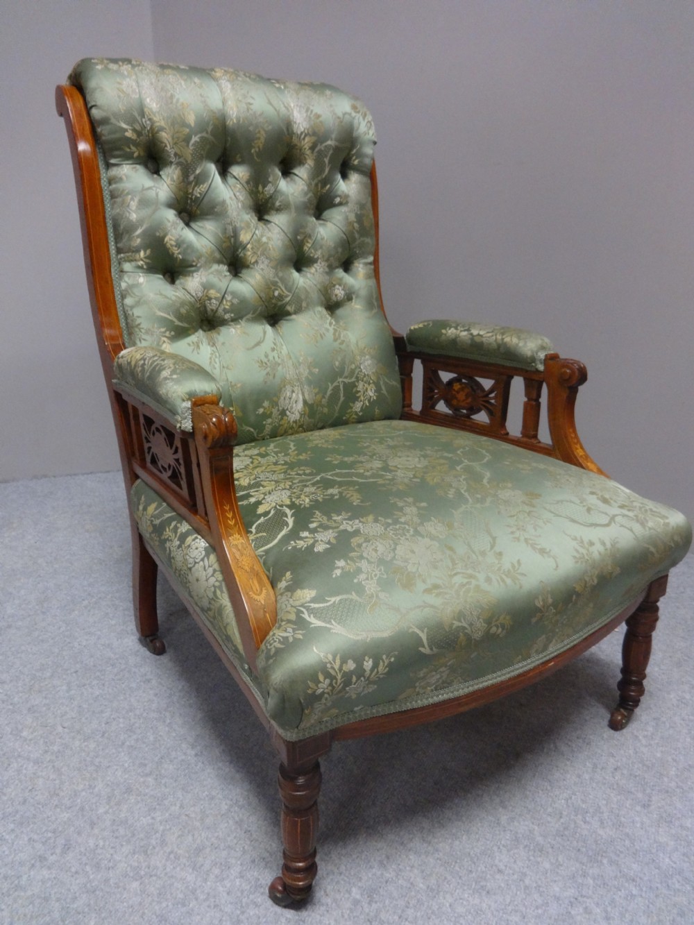 Good Rosewood Inlaid Armchair