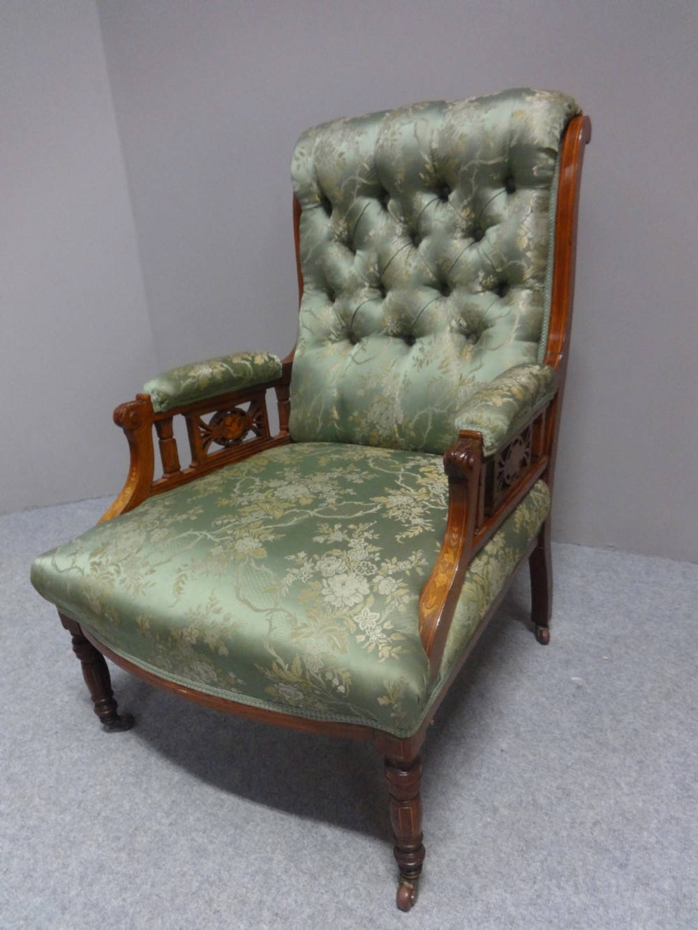 Good Rosewood Inlaid Armchair View II