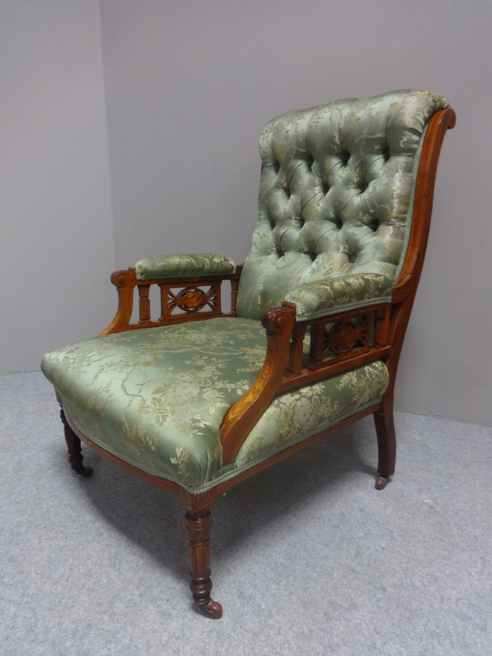 Good Rosewood Inlaid Armchair View VIII