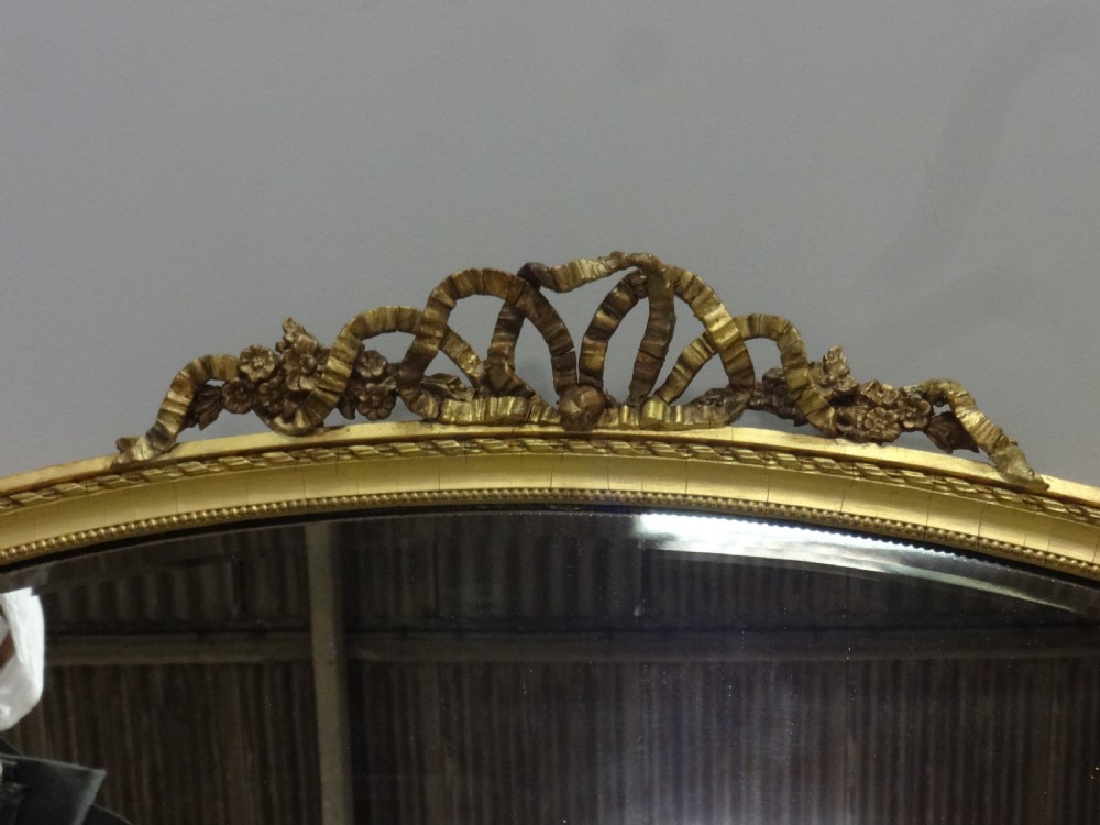 Lovely English Oval Gilt Mirror View IV