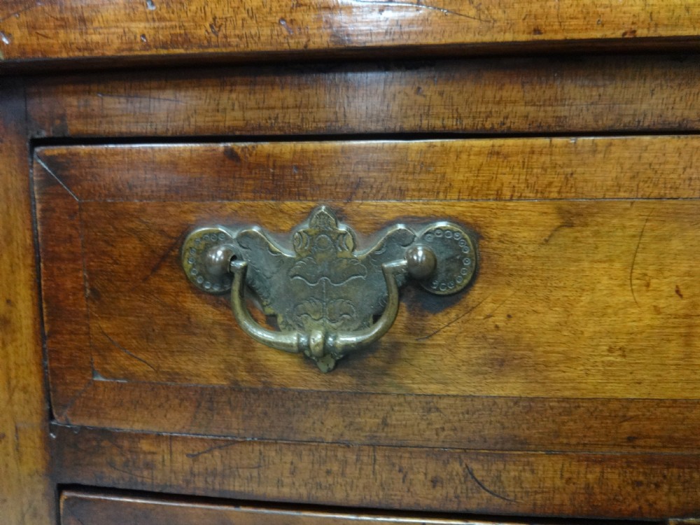 Very Good Burr Walnut Bowed Lowboy View VI