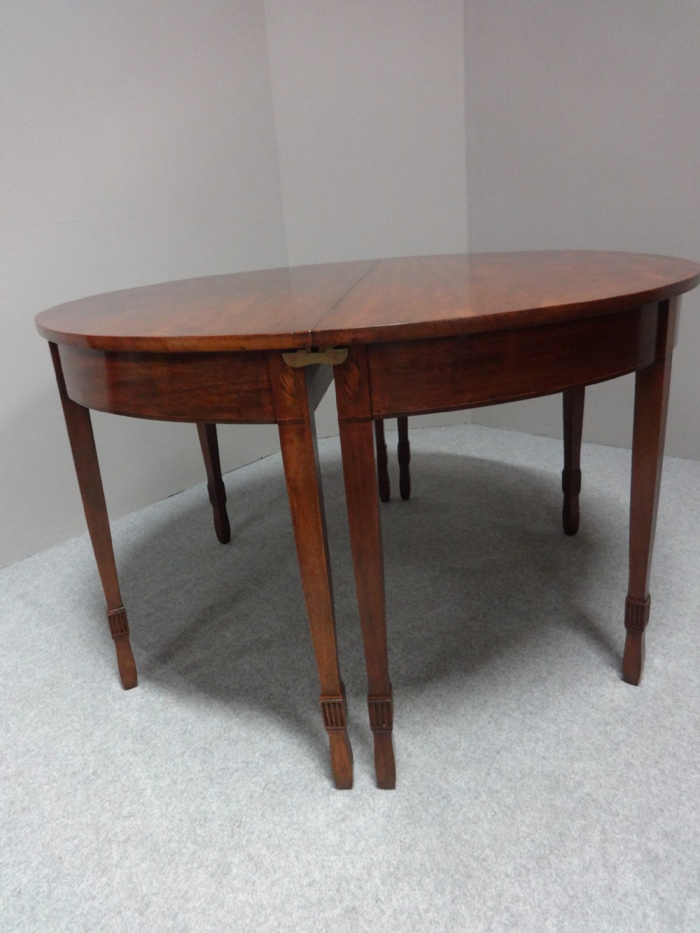 Excellent Pair Inlaid Mahogany Console Tables View VII