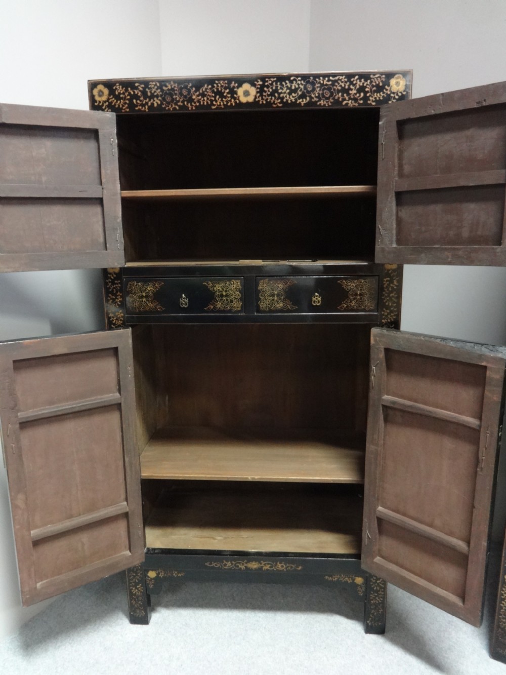 Superb Pair Chinese Chinoiserie Cabinets View IV