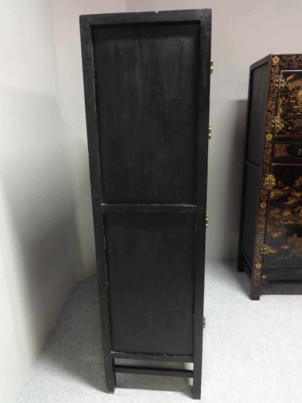 Superb Pair Chinese Chinoiserie Cabinets View IX