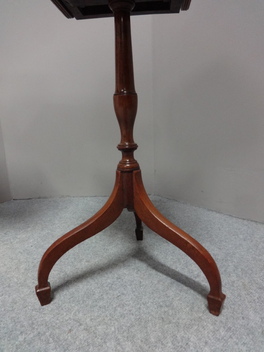 Pair Drop Flap Mahogany Lamp Tables View VI