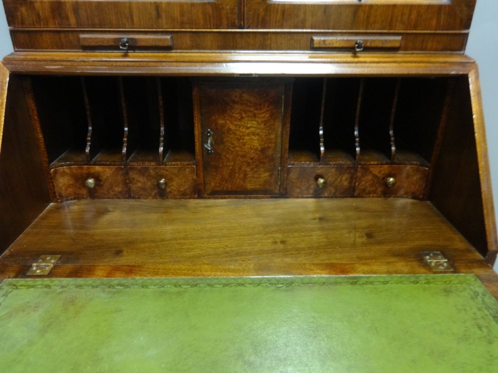 Top Quality Double Domed Walnut Bureau Bookcase View VIII