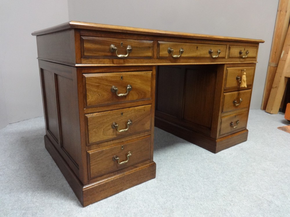 Good Mahogany pedestal Desk View II