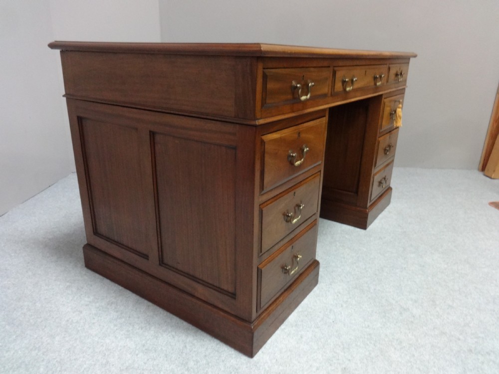 Good Mahogany pedestal Desk View III