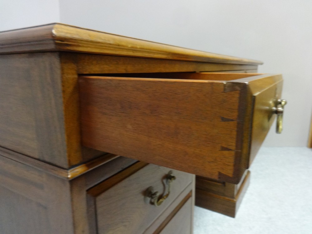 Good Mahogany pedestal Desk View IV
