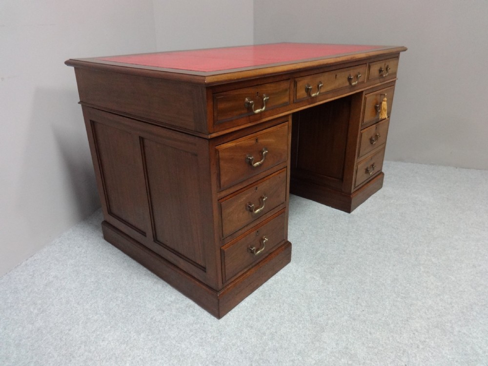 Good Mahogany pedestal Desk View VI