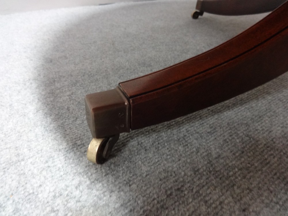 Large Mahogany Drum Coffee Table View V