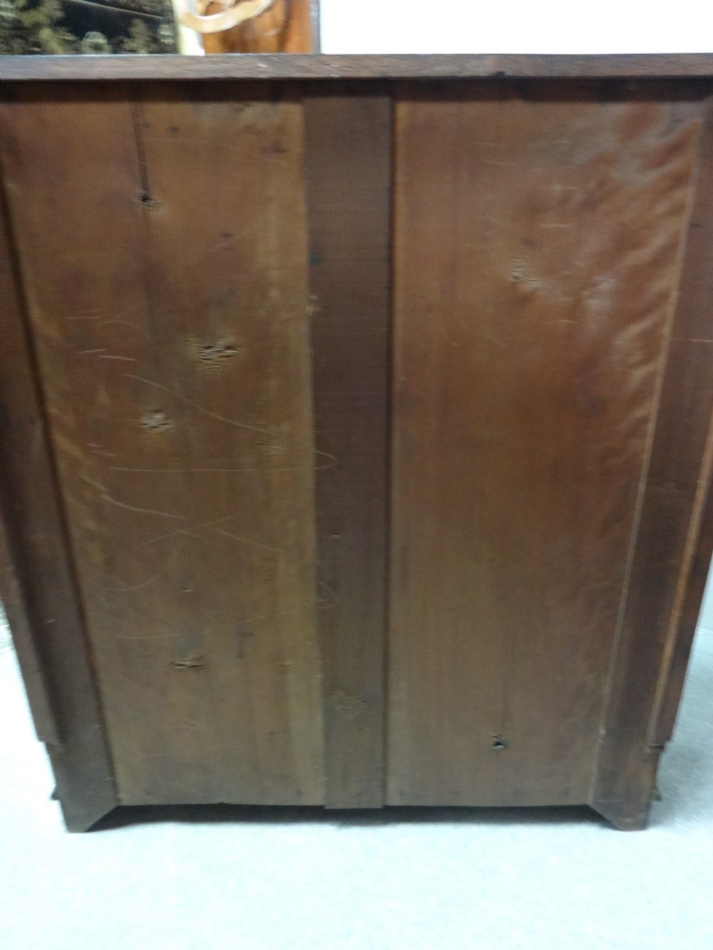 Good Solid Carved Oak Open Bookcase View VI