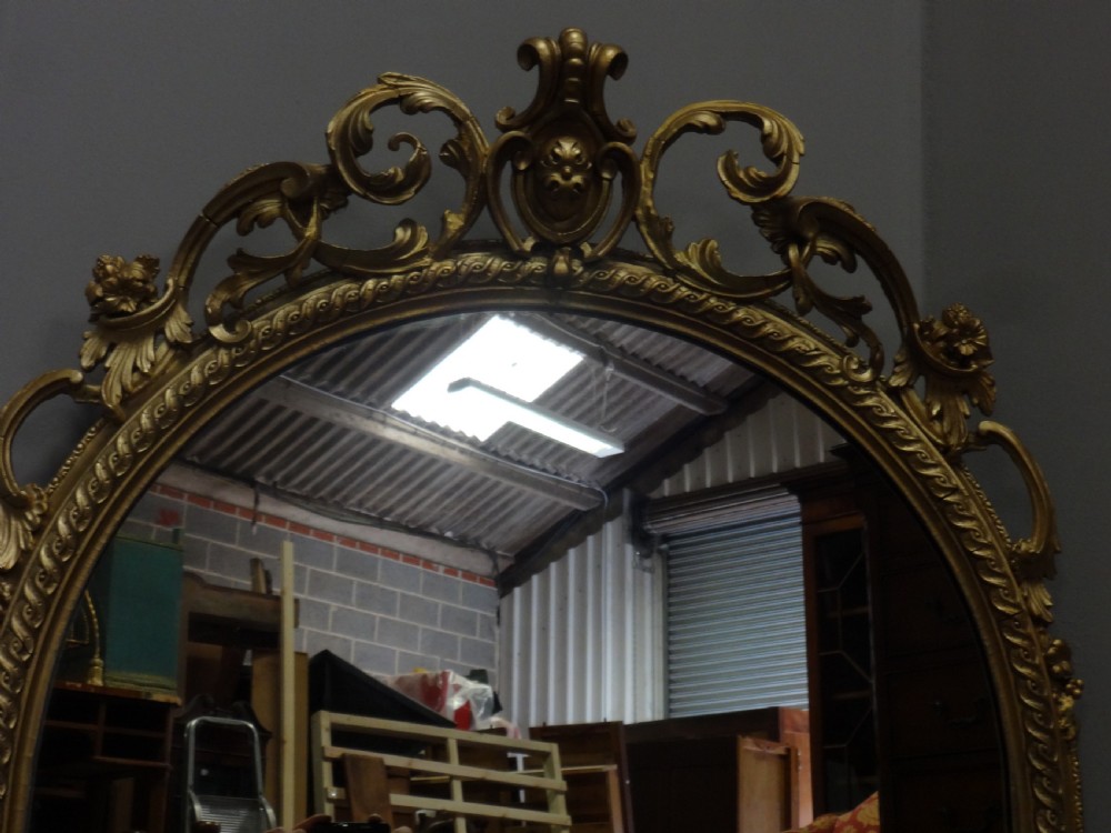 
Good Victorian English Arched Top Gilt Mirror View II