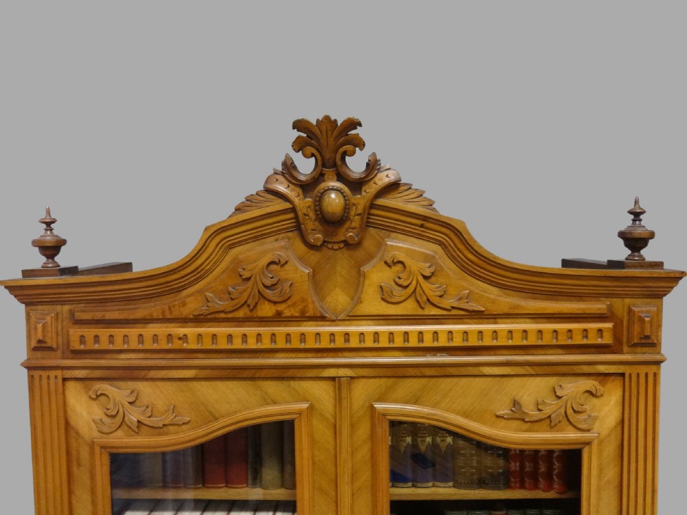 Excellent French Tulipwood Bookcase View III