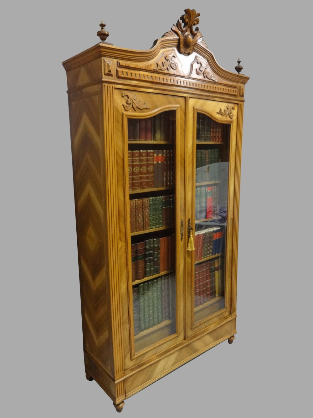 Excellent French Tulipwood Bookcase View IV