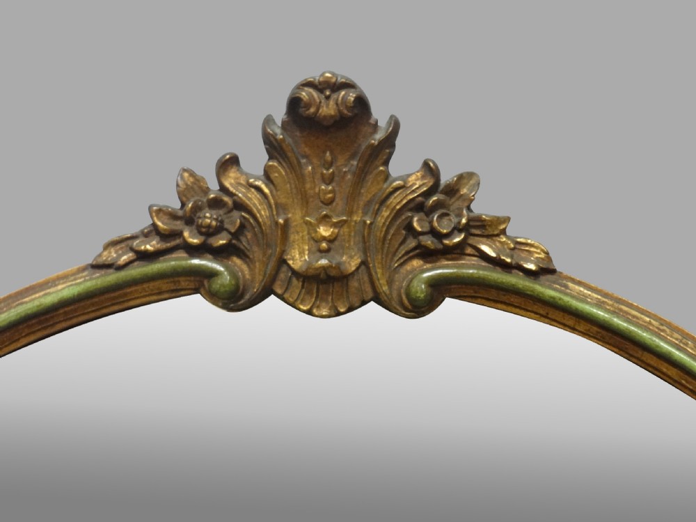 Wonderful Large Gilt and Painted Mirror View II