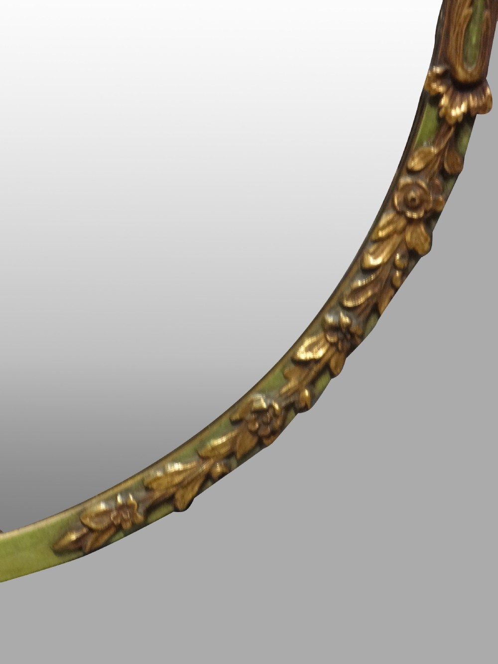 Wonderful Large Gilt and Painted Mirror View III