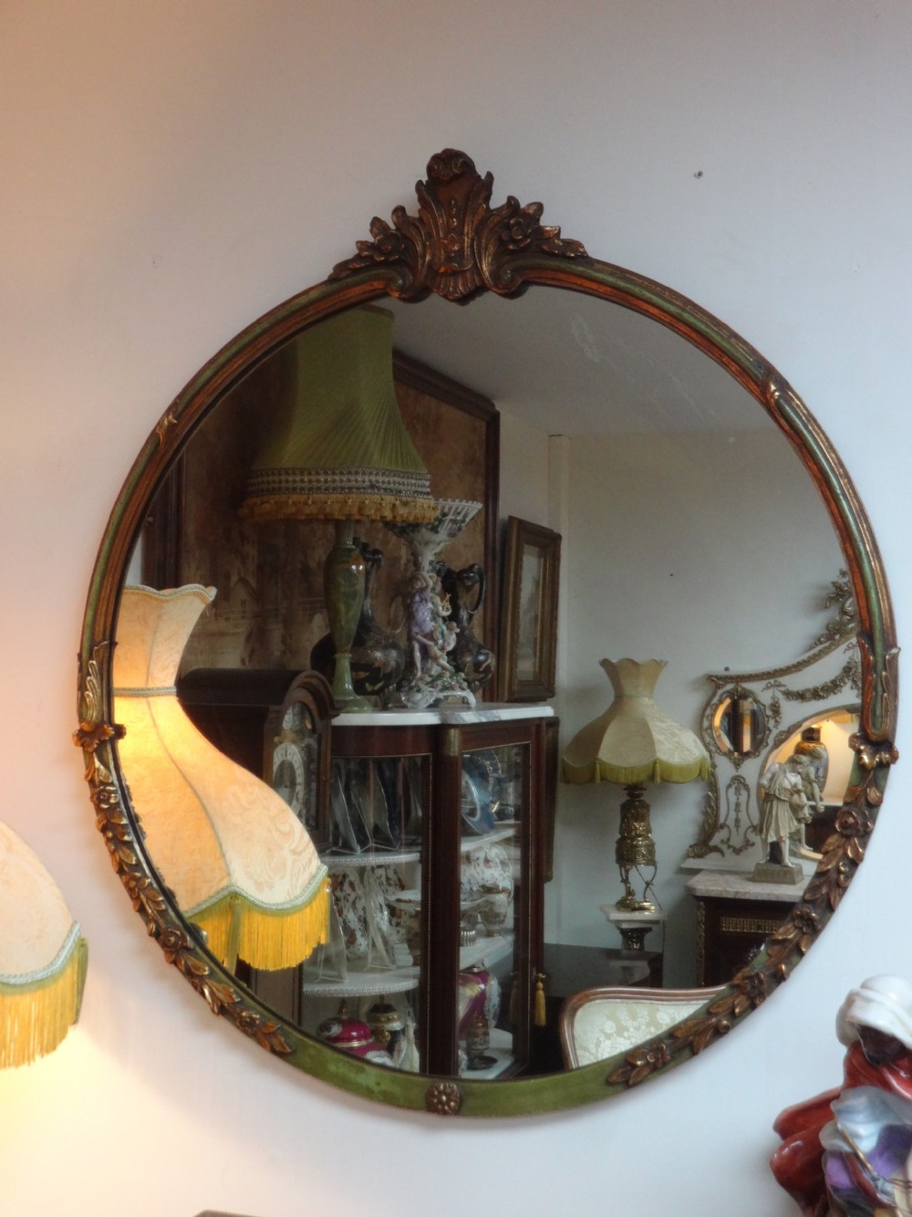 Wonderful Large Gilt and Painted Mirror View V