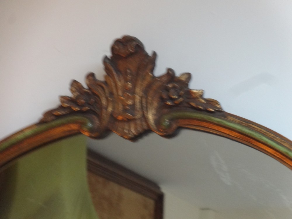 Wonderful Large Gilt and Painted Mirror View VI