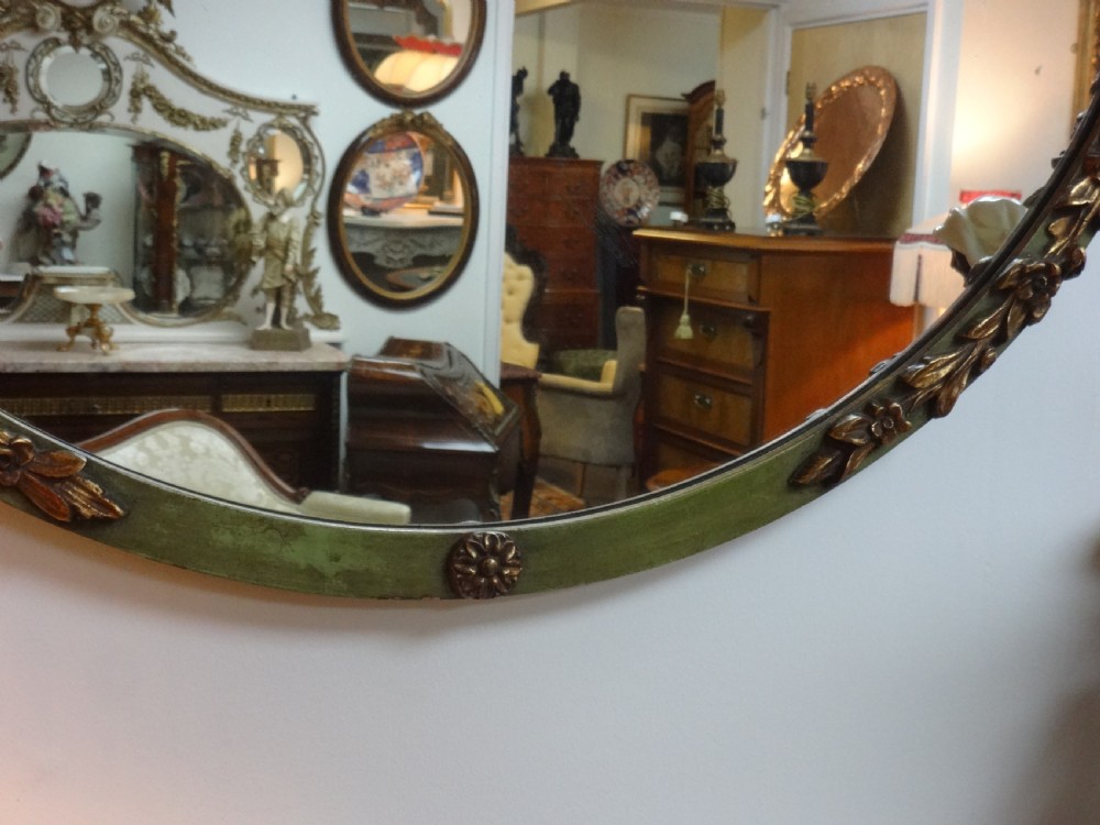 Wonderful Large Gilt and Painted Mirror View VIII