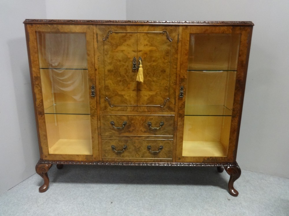 Top Quality Burr Walnut Cabinet