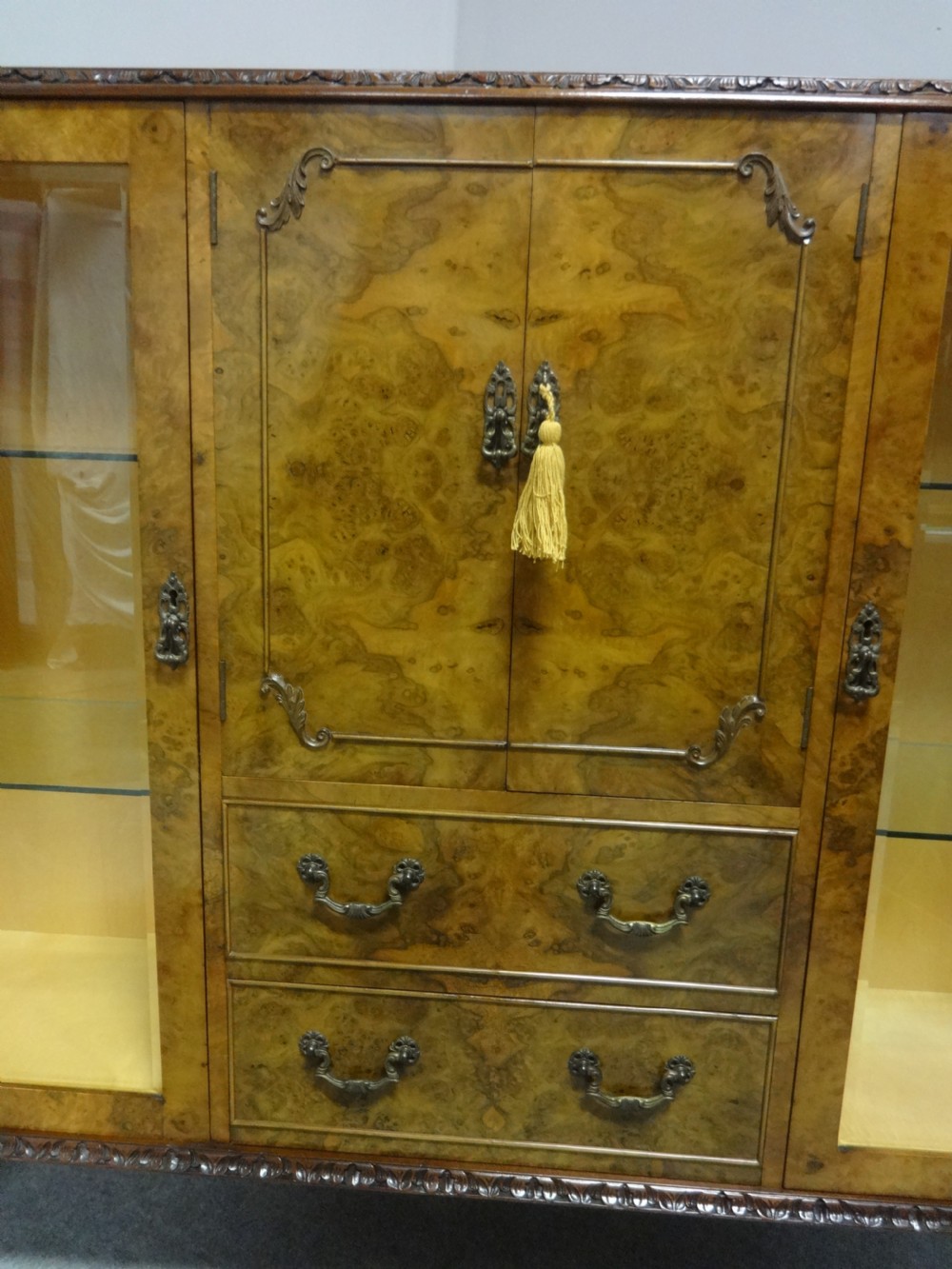 Top Quality Burr Walnut Cabinet View II