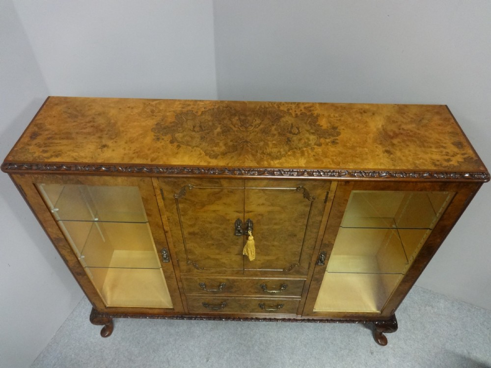 Top Quality Burr Walnut Cabinet View III