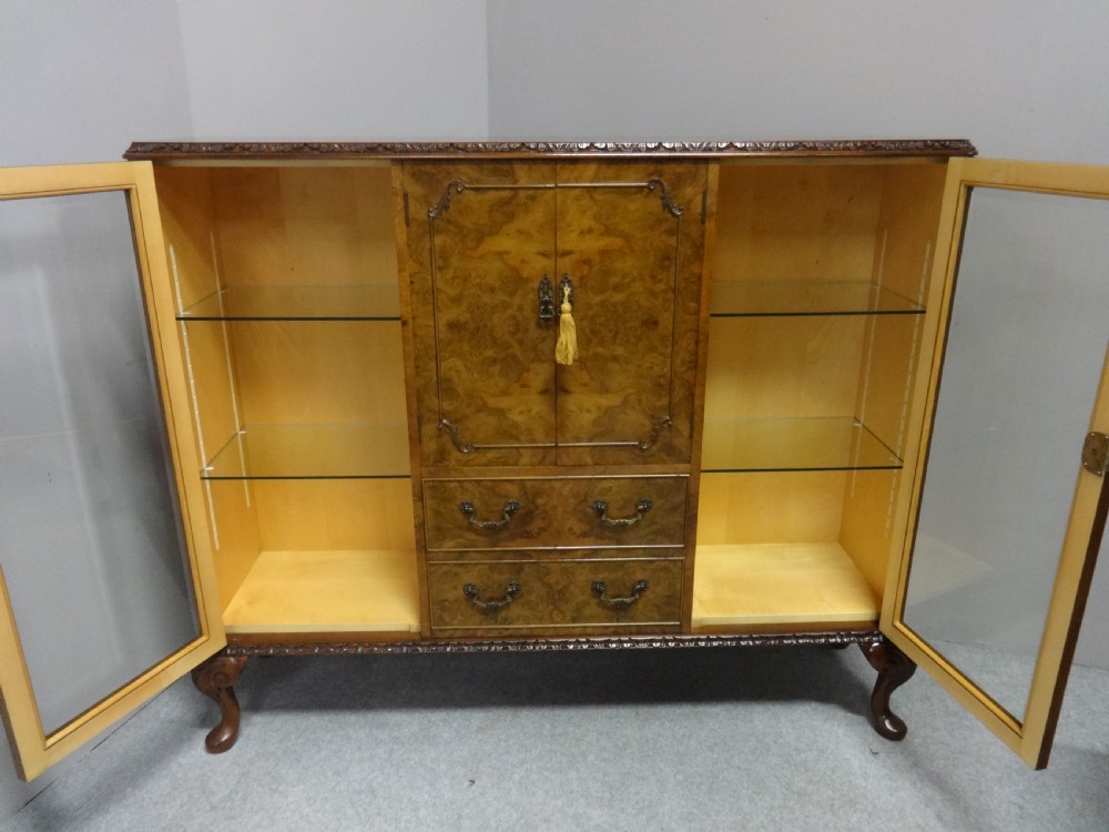 Top Quality Burr Walnut Cabinet View V