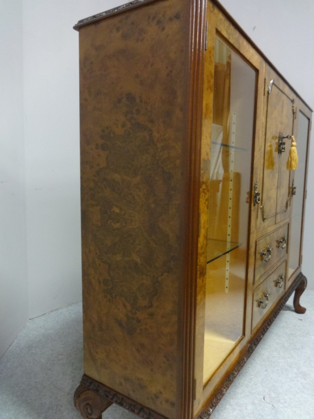 Top Quality Burr Walnut Cabinet View XI