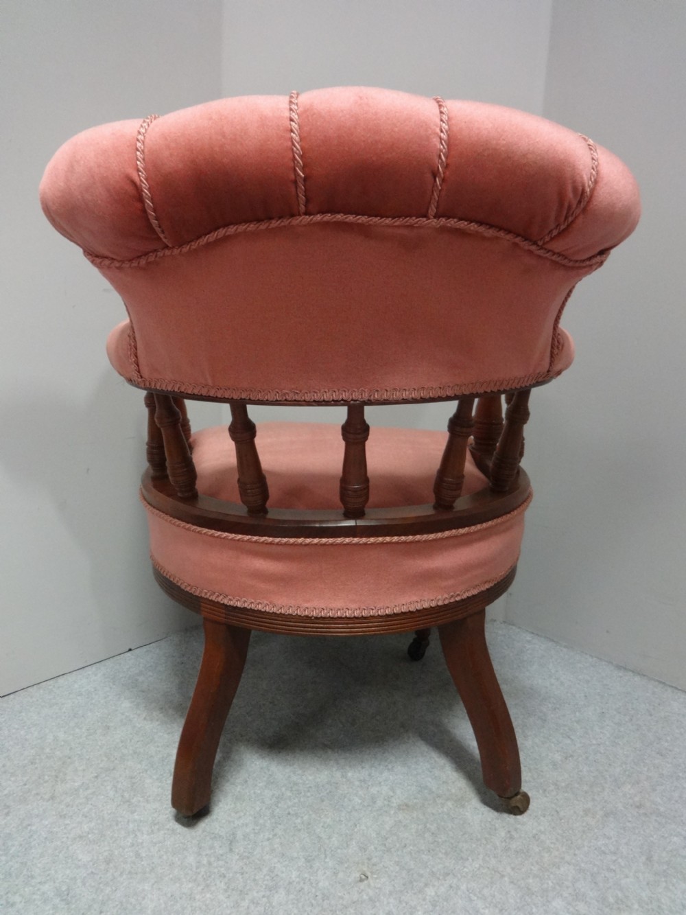 Very Good Victorian Walnut Desk Chair View V