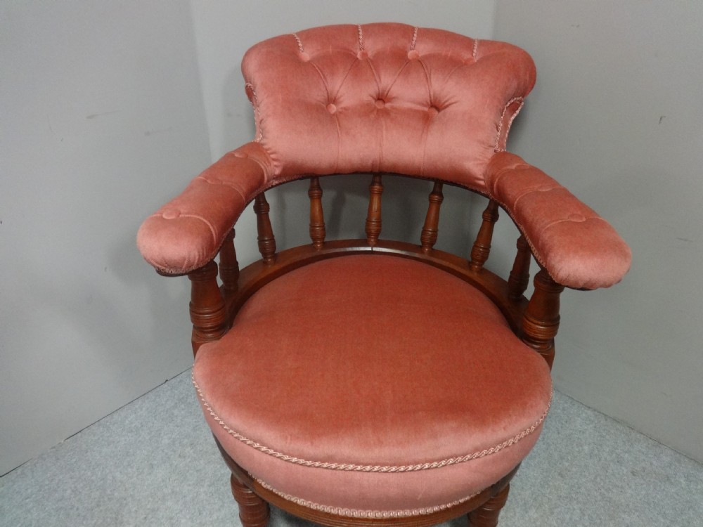 Very Good Victorian Walnut Desk Chair View VI