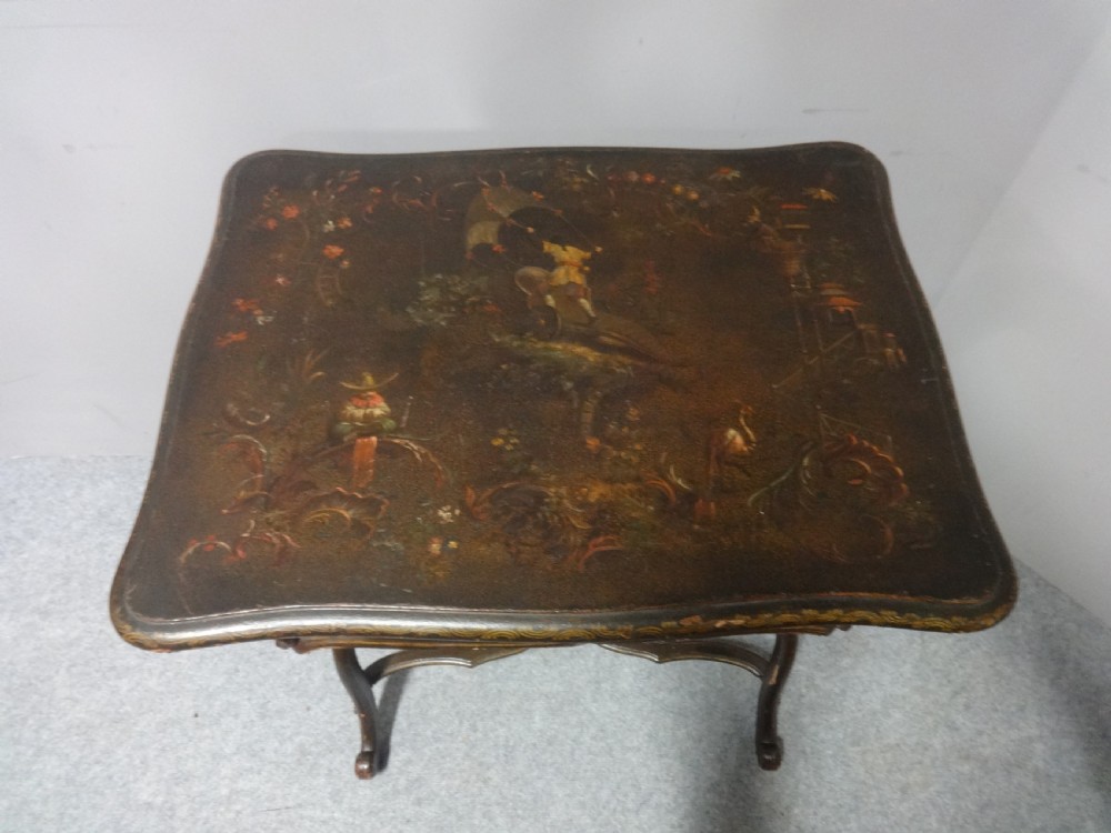Fabulous Italian Painted Table with Drawer View III