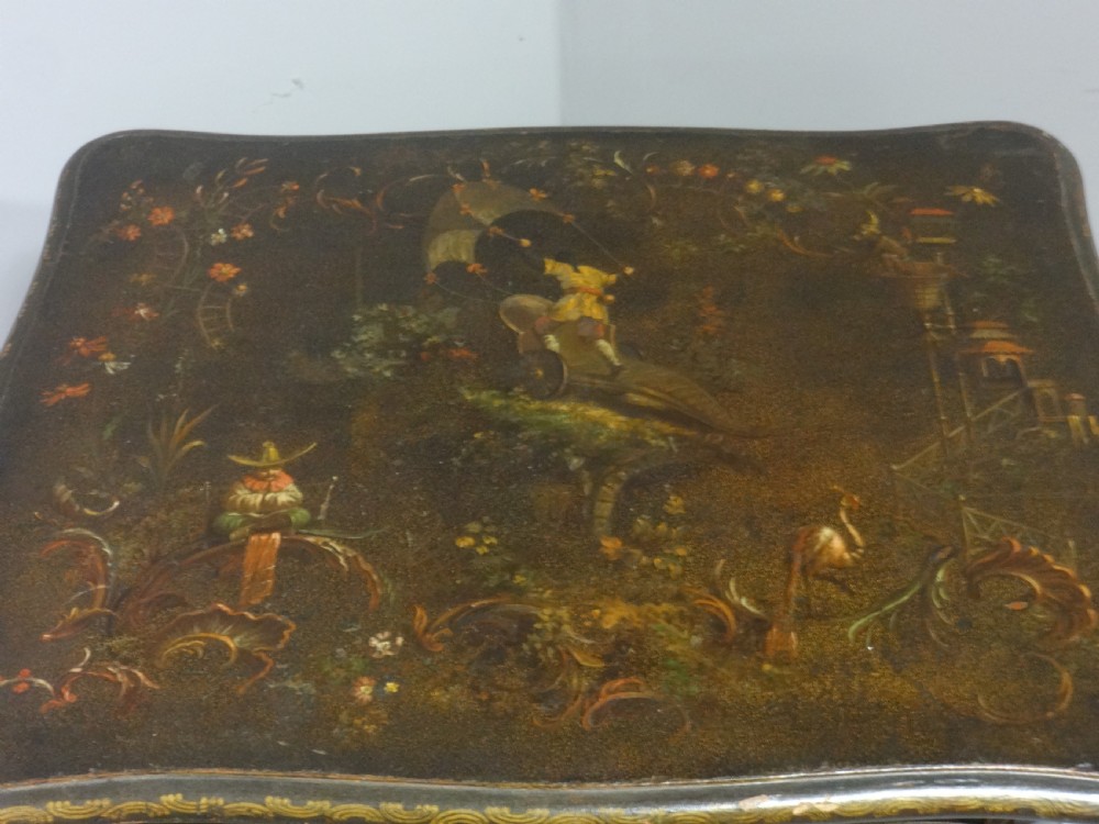 Fabulous Italian Painted Table with Drawer View IV