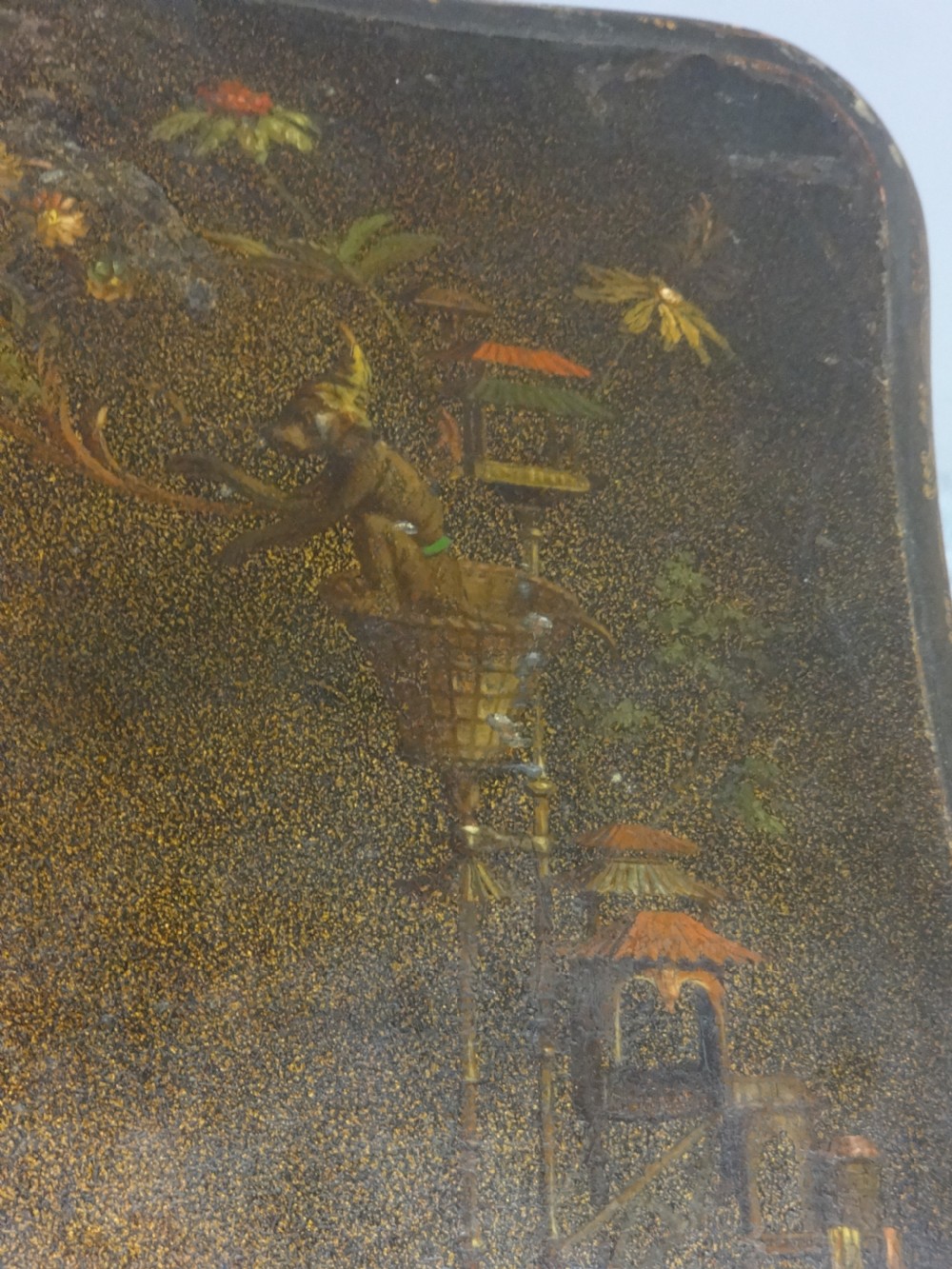 Fabulous Italian Painted Table with Drawer View VIII