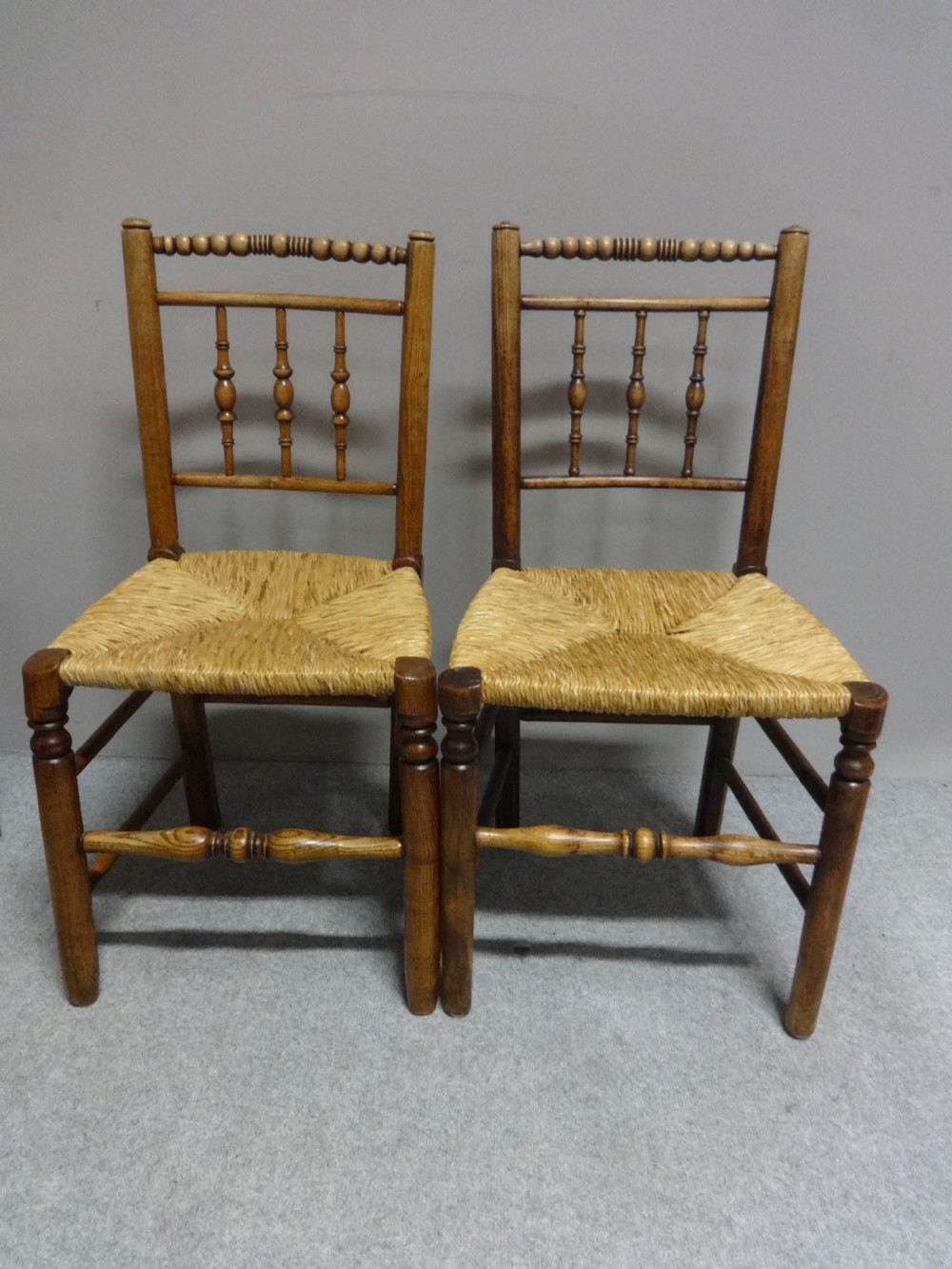 Six Superb Ash and Elm Country Chairs View II