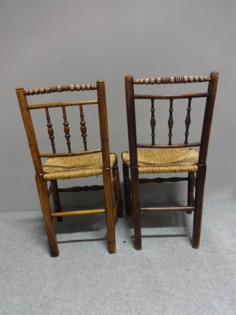Six Superb Ash and Elm Country Chairs View VI