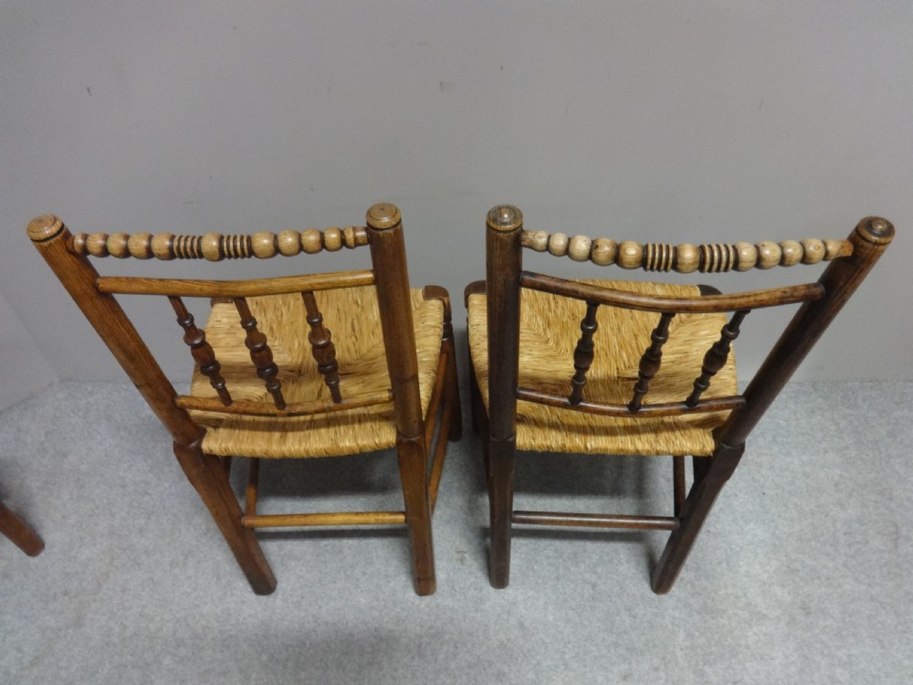 Six Superb Ash and Elm Country Chairs View VII
