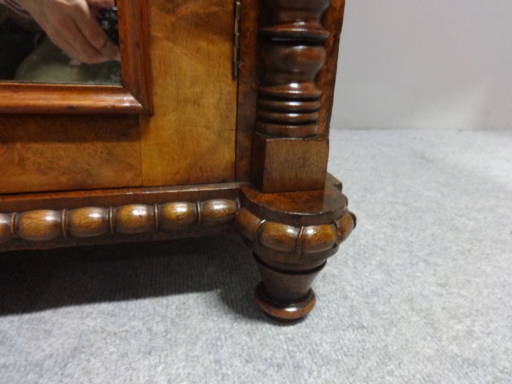 Pretty Victorian Burr Walnut Chiffonier View IX
