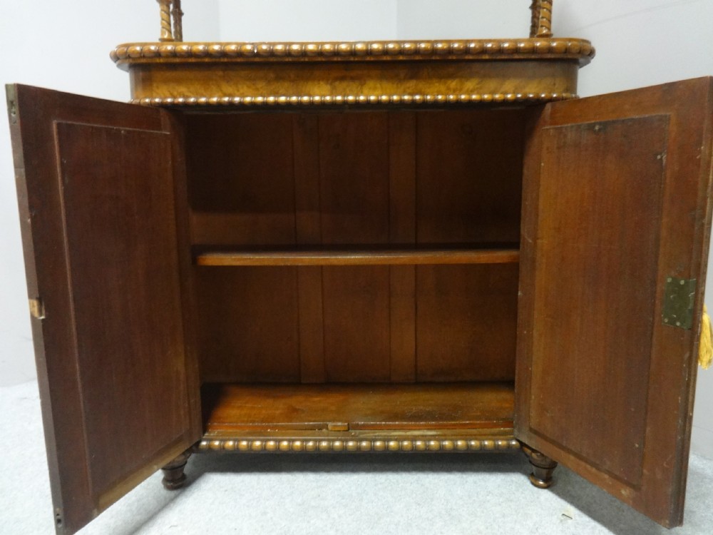 Pretty Victorian Burr Walnut Chiffonier View X