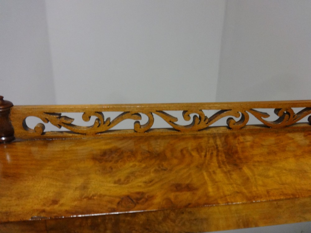 Pretty Victorian Burr Walnut Chiffonier View XI