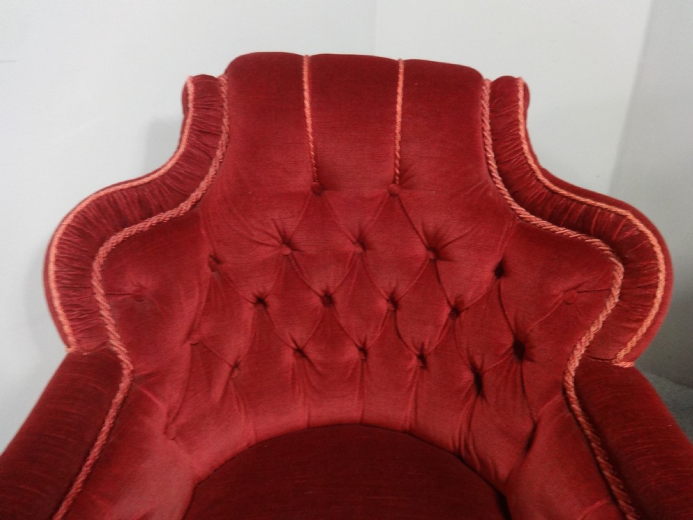 Lovely Pair of Edwardian Ladies and Gentlemans Armchairs View IV