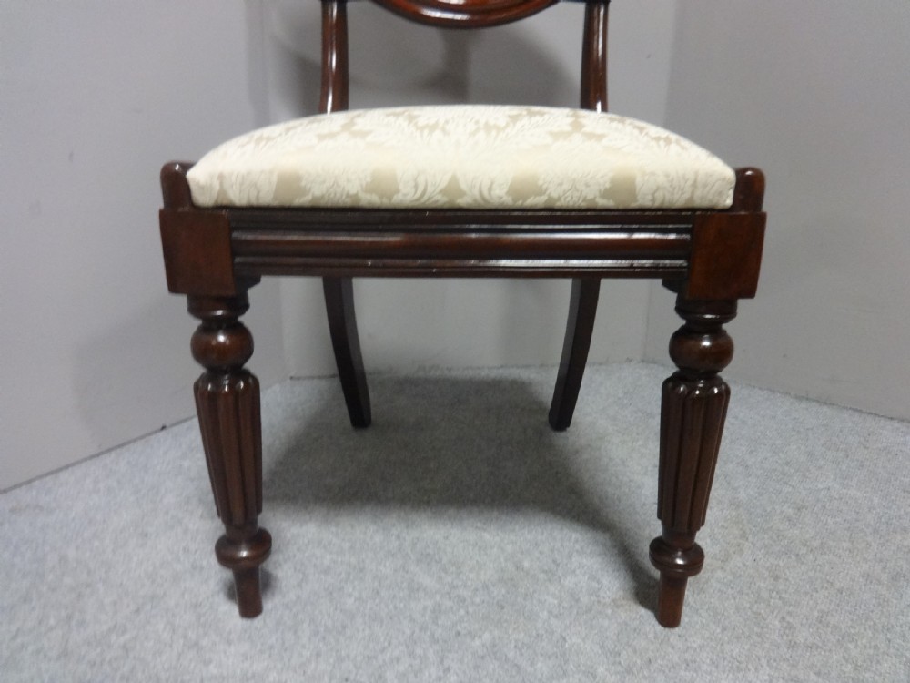 Excellent Set of Six William 4th Mahogany Dining Chairs View IV