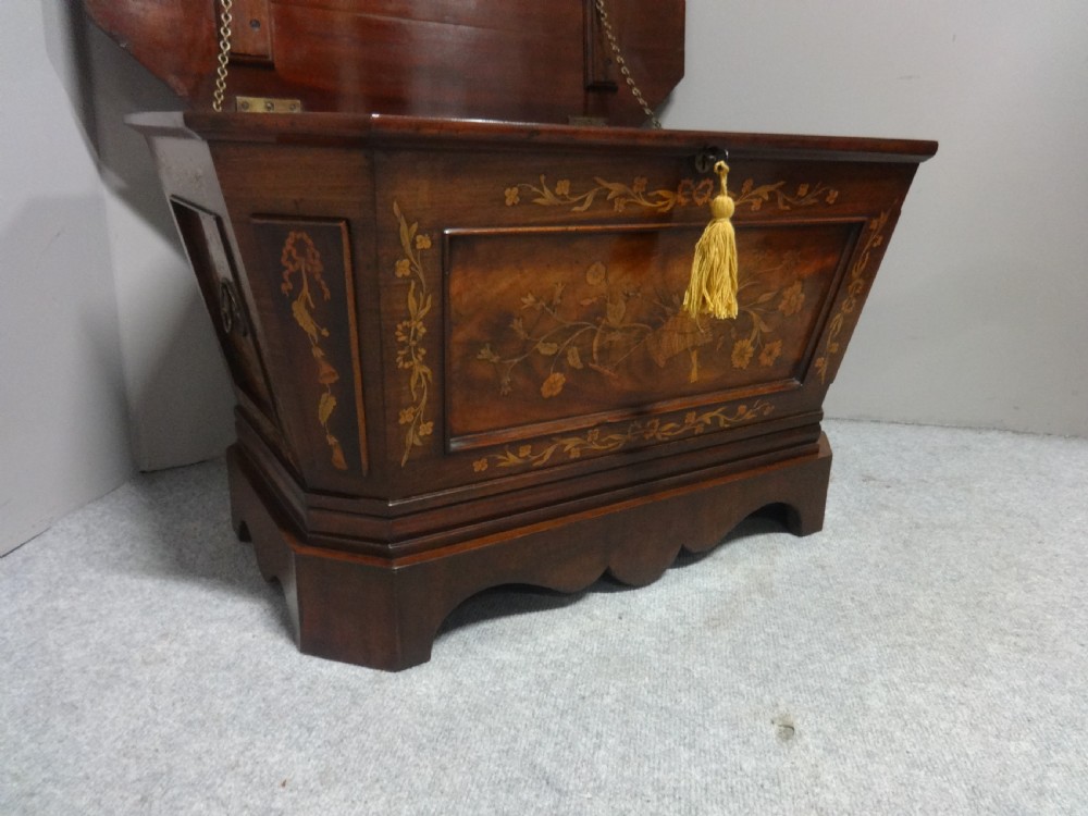 Outstanding Georgian Inlaid Wine Cooler C1790 View VII