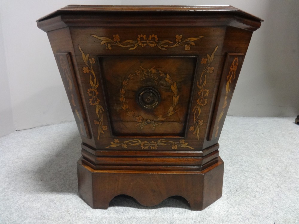 Outstanding Georgian Inlaid Wine Cooler C1790 View IX