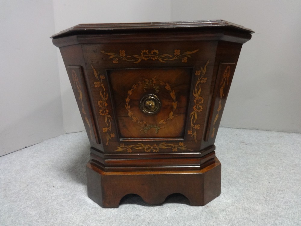 Outstanding Georgian Inlaid Wine Cooler C1790 View XII