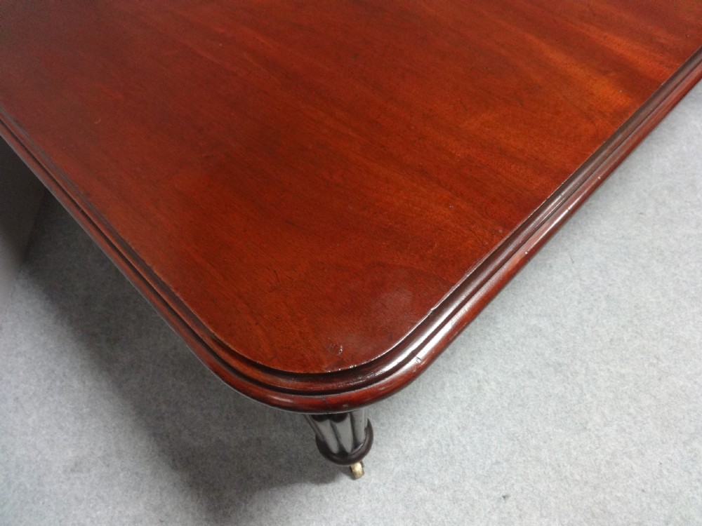 Two Leaf Victorian Mahogany Wind Out Dining Table View III