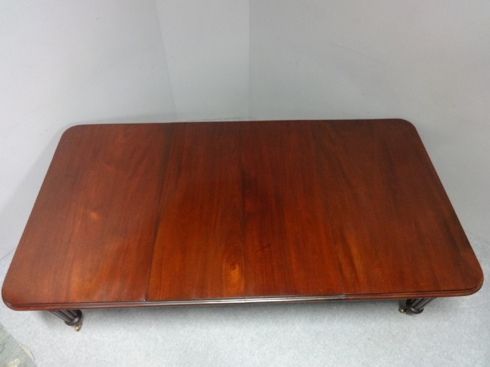 Two Leaf Victorian Mahogany Wind Out Dining Table View V